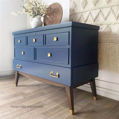 Painted Vintage Cedar Chest Makeover - Fresh Take Furnishings