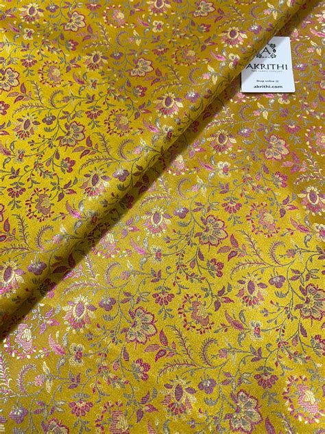 Buy Banarasi fabric online : Soft Banarasi brocade fabrics, Banarasi K ...