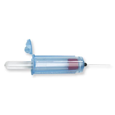 VanishPoint® Blood Collection Tube Holder Clear Blue Plastic, End Cap ...