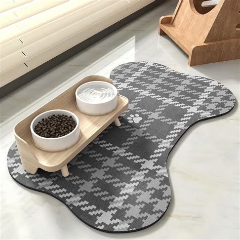 Amazon.com: MontVoo Pet Feeding Mat-Absorbent Dog Food Mat-No Stains ...