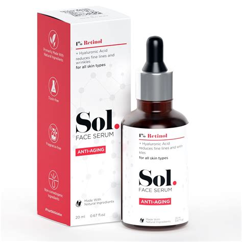 The Man Company Sol. 1% Retinol Anti-Aging Face Serum With Hyaluronic ...
