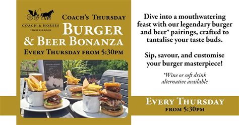 Burger & Beer Thursdays, Under Rainow Rd, Timbersbrook , CW12 3PL ...