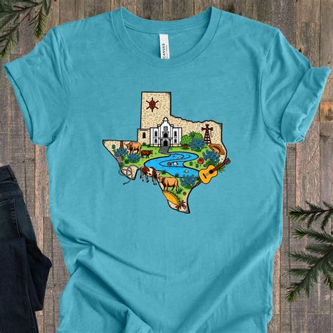 Texas Favorite Shirt, Texas State Shirt, Texas Home Shirt, Texas Map ...