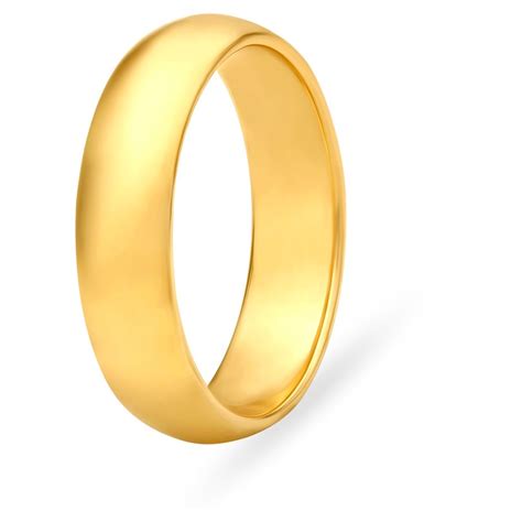 Minimalist 22 Karat Yellow Gold Wedding Band