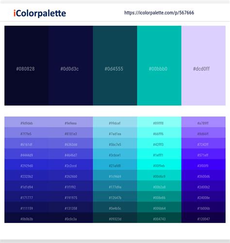 1 Latest Color Schemes with Dark Turquoise And Ghost White Color tone ...