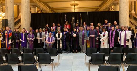 Indiana clergy publicly pray to block anti-trans bill during statehouse ...