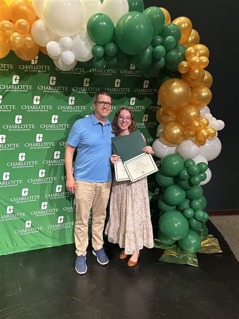 I am thrilled to announce that yesterday evening at the UNC Charlotte ...