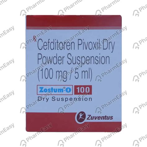 Zostum O 100 MG Dry Suspension (30): Uses, Side Effects, Price & Dosage ...