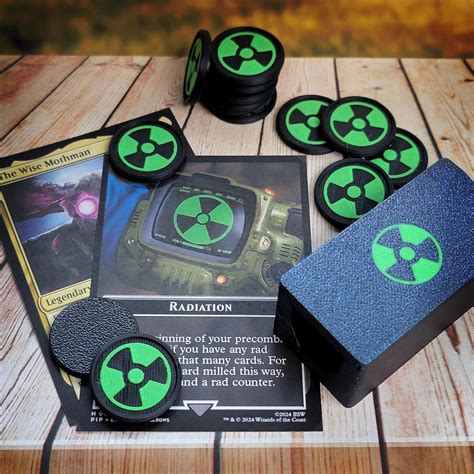MTG Rad Counters, Radiation Counters, Fallout, 18x Tokens With Case - Etsy