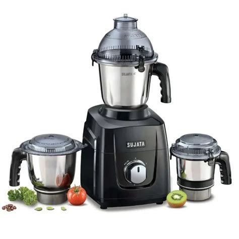 Sujata MG-02 1000W Mixer Grinder (3 Jars, Black) – New Variety Store (IN)