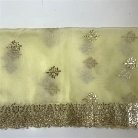 Pista Green Gota Patti Organza Dupatta – anokherang