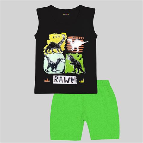 KUCHIPOO BOYS SLEEVELESS T-SHIRTS AND SHORTS SET – Kuchipoo