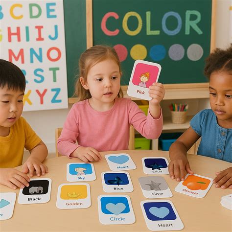Kidkraft Early Learner 32-Piece Color & Shape Flashcard Set– Natation.in