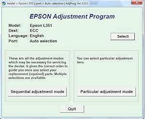 Adjustment Program Resetter Multi PC Compatible With Epson L351 (Email ...