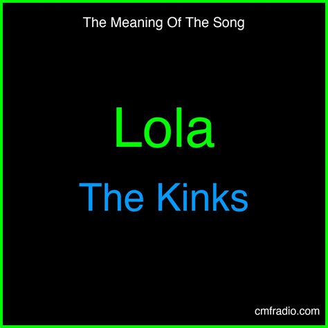 Lola Signification de la Chanson - The Kinks | Analyse des Paroles