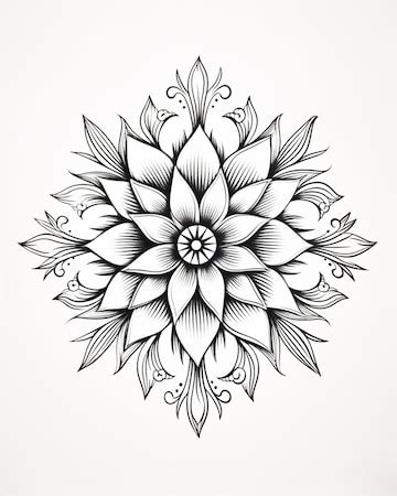 Arrangement of leaves in mandala shape | Premium AI-generated image