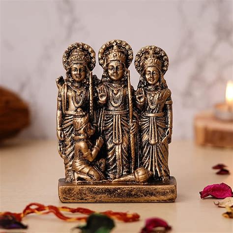 Webelkart Premium Polyresin Ram Darbar Idol Statue Murti Showpiece for ...