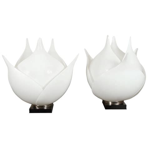 Matched Pair of Green Ceramic Artichoke Table Lamps at 1stDibs