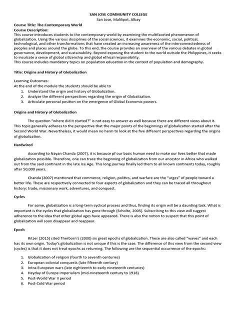 Historical Background of Globalization 的图像结果