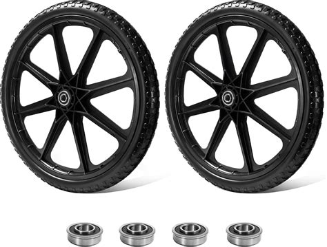 Amazon.com: Parts Camp 20" Flat Free Tire Cart Wheels Replacement ...