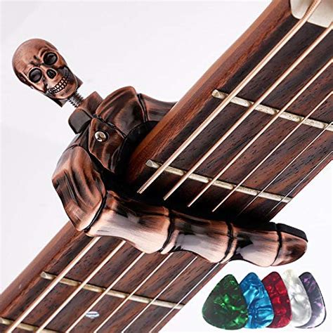 Guitar Capo Skull Capo for Acoustic and Electric Guitar Skeleton Head ...