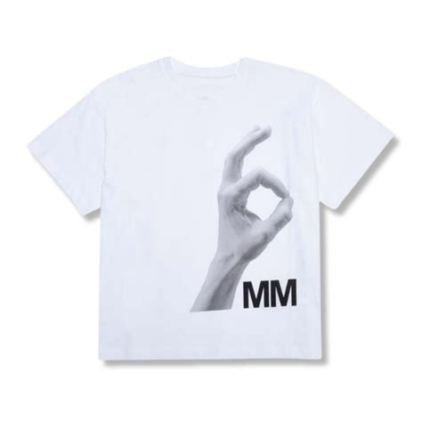 MM6 MAISON MARGIELA – Unisex White Graphic-Print T-shirt – Little Tags ...