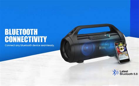 Portronics Dash 11 40W Bluetooth Speaker with Multi Colour LED Light ...