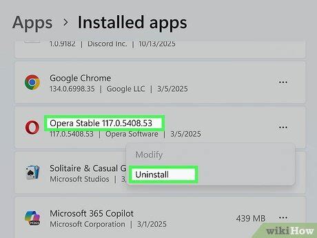 Image result for Opera Uninstall Windows 10