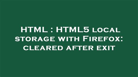HTML5 Local Storage 的图像结果