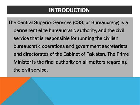WHAT IS CSS(Central Superior Service) | PDF