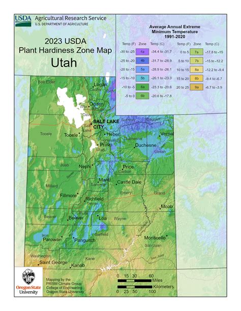 Utah Planting Zones: Map of Utah Growing Zones