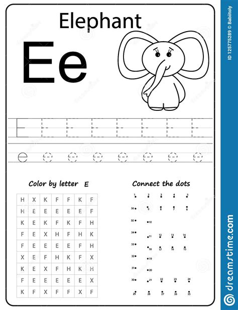Printable Letter E Worksheets