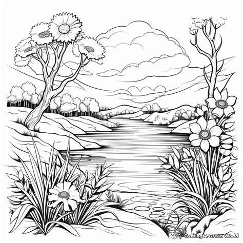 Scenic Coloring Pages