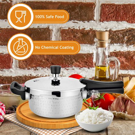 Triply Hammered Whizz Pressure Pan For Home & Kitchen | Prabha Steel