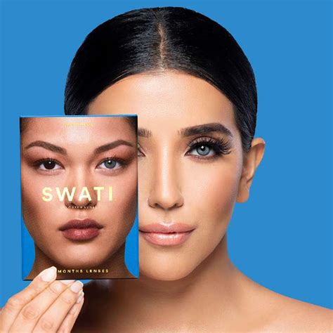 Coloured Contact Lenses Sapphire - 6 Months • Power -4.00