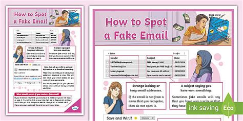 How to Spot a Fake Email Information Poster - Twinkl - KS2