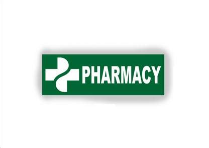 signEver Pharmacy Sign Stickers For Medical College Hospital color ...