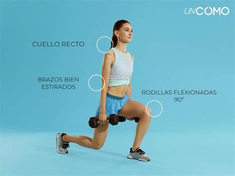 Cómo hacer zancadas con mancuernas - ¡Ejercicios con pasos!