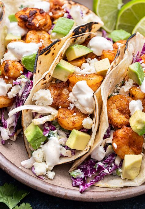Shrimp Tacos with Creamy Slaw (Easy 30-Min Dinner)