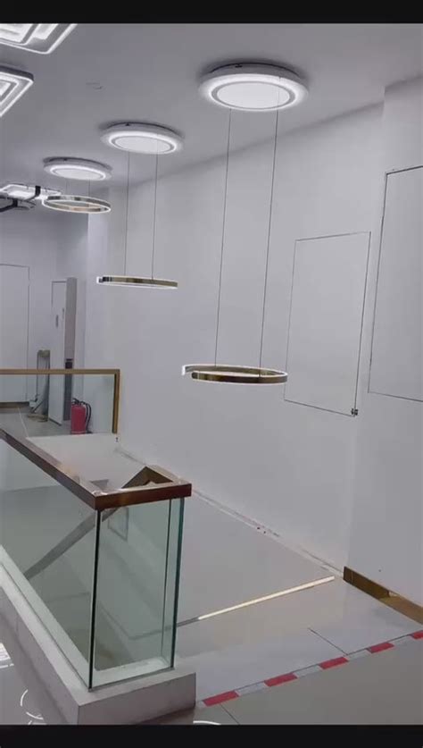 HDC 600mm Metallic Hydraulic Ring Chandelier Ceiling Light