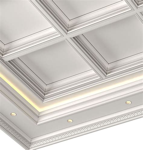 3D Modern coffered ceiling light model - TurboSquid 2049536