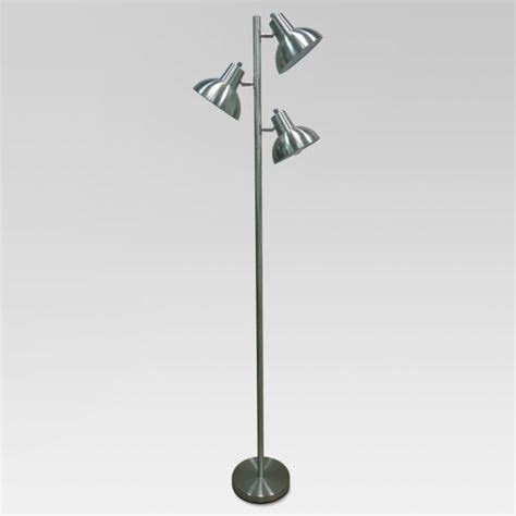 Modern Silver Floor Lamp - AptDeco