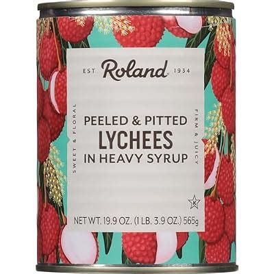 Roland Foods Roland Whole Lychees in Heavy Syrup 19.9 oz Cans 2 India ...