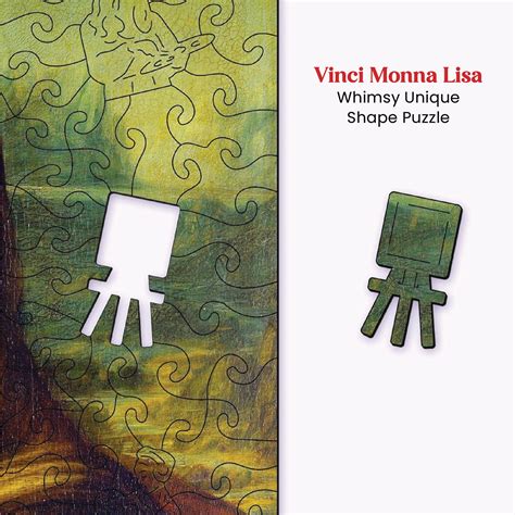 Mona Lisa Wooden Puzzle 200 Pieces | Unique Shape Puzzle – Mini Leaves Toys