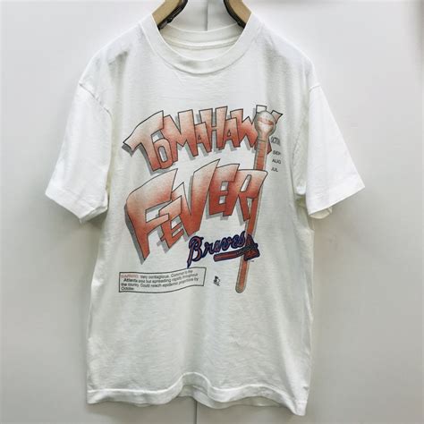 [SALE] スターター MLB ATLANTA BRAVES TOMAHAWK FEVER アトランタブレーブスロゴTシャツ ホワイト ML ...