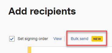 Image result for DocuSign Bulk Send Tutorial
