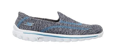 Skechers Grey/Turquoise Go Walk 2 360 Women Slip On Shoes - Style ID ...