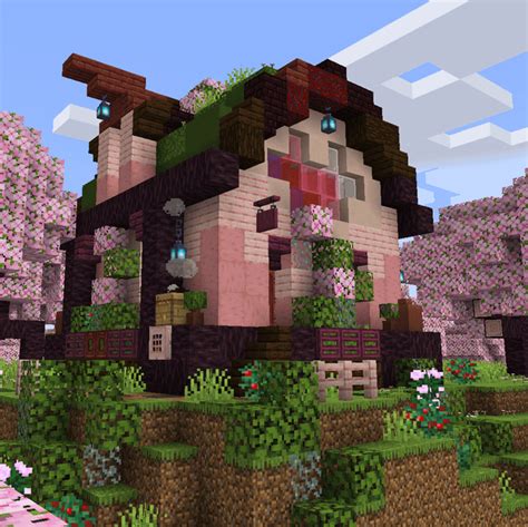 Image result for Minecraft Building Tutorials Pink