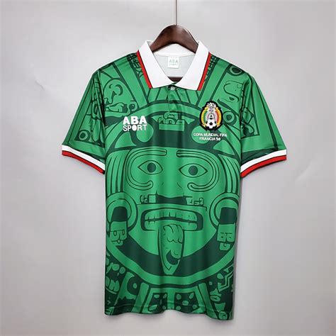 Retro World cup 1998 Mexico home 11 blanco Soccer Jersey | Etsy