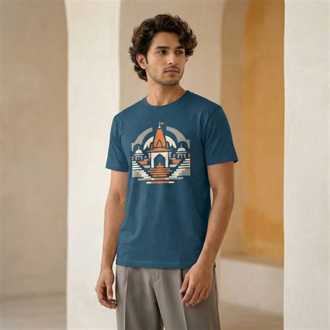 Ayodhya - Regular Fit Pure Cotton T-Shirt – Kashyapaa